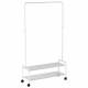 Вешалка для плечиков "Валенсия-32М", 1620х915х300 мм, 2 полки, передвижная, металл, белая, ВГВ32М Б главное фото в маленьком размере