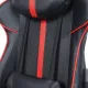 Игровое кресло  "GT Carbon GM-120", две подушки, экокожа, черное/красное, 531931. Фото товара с разных ракурсов.
