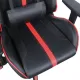 Игровое кресло  "GT Carbon GM-120", две подушки, экокожа, черное/красное, 531931. Фото товара с разных ракурсов.